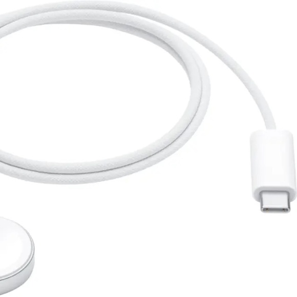 2 (two) Apple - Watch Magnetic Fast Charger to USB-C Cable (1 m) - White - Picture 2 of 5